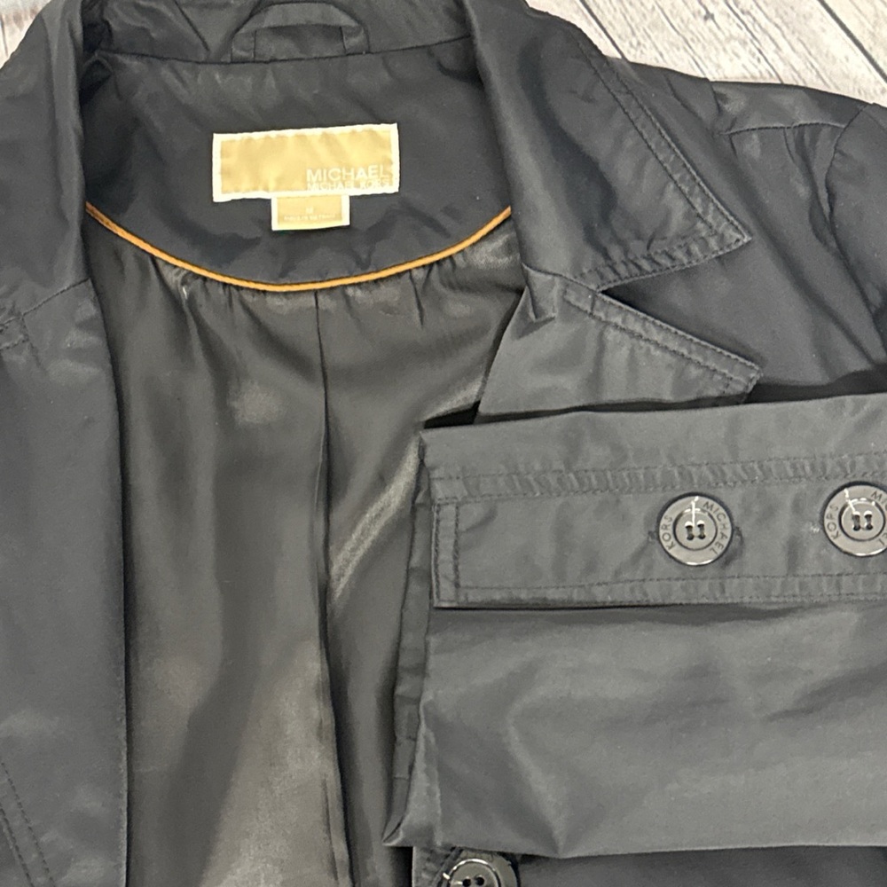 Michael Kors Button Trench Coat - Picture 6 of 6